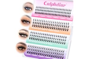 Bottom Lash Clusters DIY Eyelash Extensions 4 Styles Lower Lashes Wispy Bottom Individual Lashes 5-7mm Natural Thin Band Eyelash Clusters 225pcs for Bottom Lash Extension by calphdiar