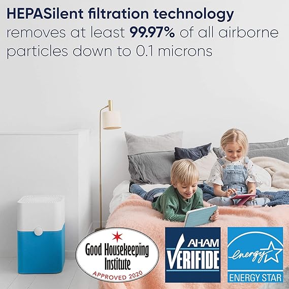 Carbon Mesh Filter Blueair Blue Pure 221 Air Purifier Particle Heating Cooling Air Quality Air Purifiers