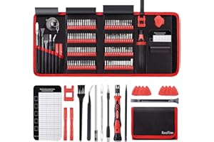 Precision Screwdriver Set, EasyTime 146 in 1 Computer Repair Tool Kit with 123 Bits, Magnetic Electronics Screwdriver Set Compatible for Laptop, PC, MacBook, iPhone, PS4, Xbox, Household Appliances