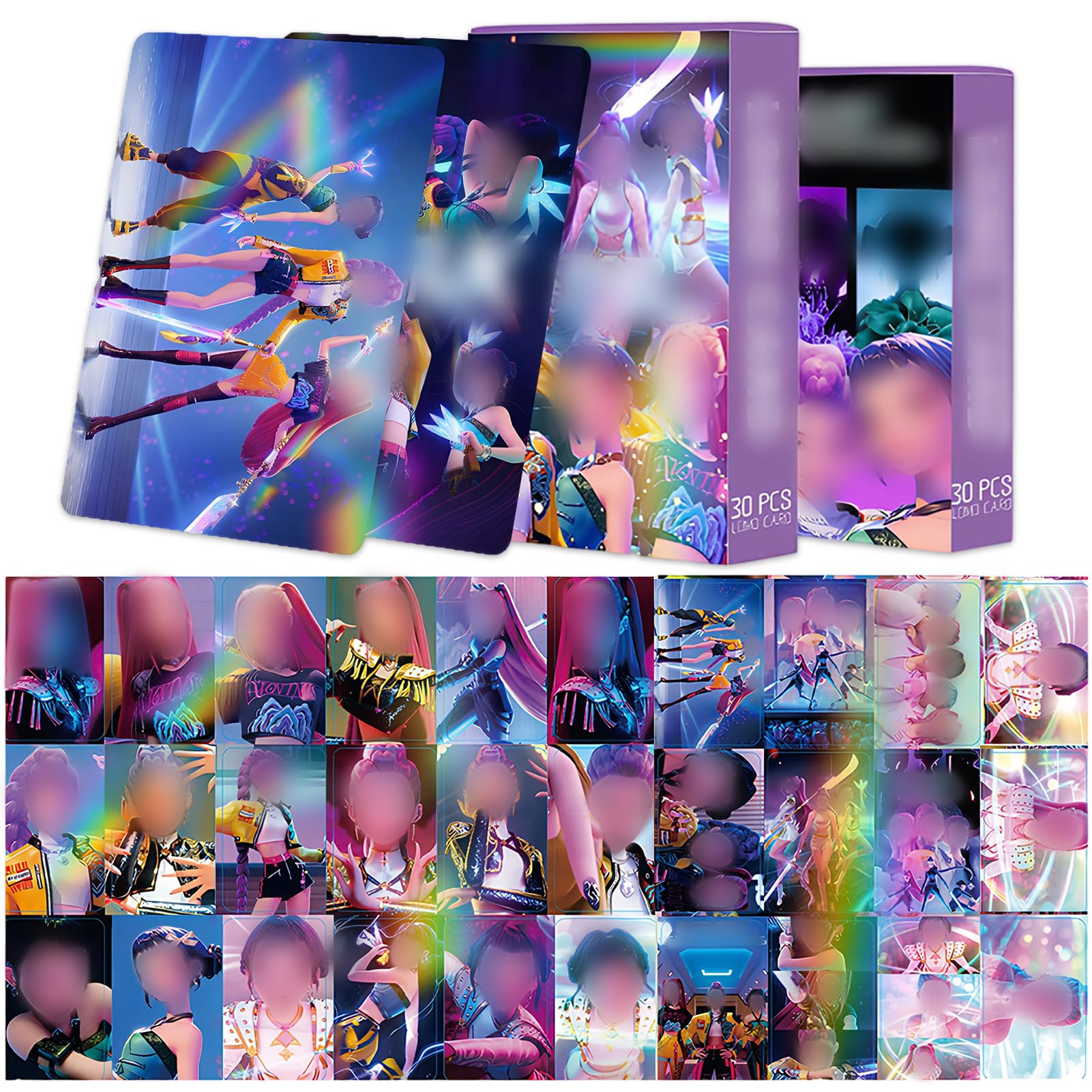 Metaparty 30Pcs Pop Cards Merch,Classic Collectible Sets,Character Merchandise Collection for Party Favors Gift