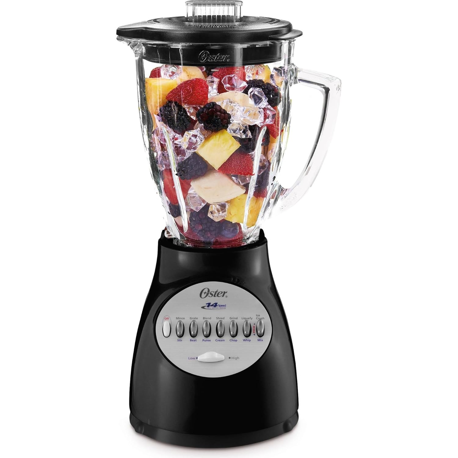 Amazon.com: Oster Blender 14 Speed with Glass Jar 6694-B Black: Electric  Countertop Blenders: Kitchen & Dining