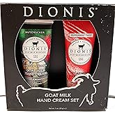 Dionis Goat Milk Hand Cream 2pc Set Nutcracker & Peppermint Twist 1oz
