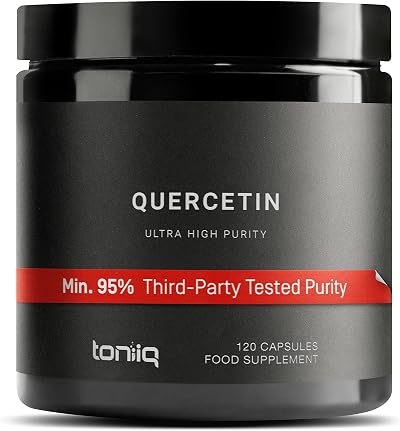 Toniiq Quercetin Capsules 1000mg 95%+ Purity 120 ct USA GMP