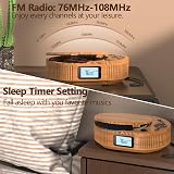 Arafuna Portable CD Player Bluetooth 5.0 Rechargeable Speaker FM Radio AUX view 5