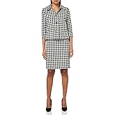 Le Suit Womens Four Button Boxy Blazer & Skirt