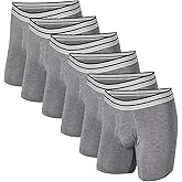 Mr. Davis Men's 6 Pack Standard Cut Boxer Brief Underwear