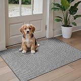DEXI Indoor Door Mat 90 x 140 cm Non Slip Rubber Backing Grey view 9