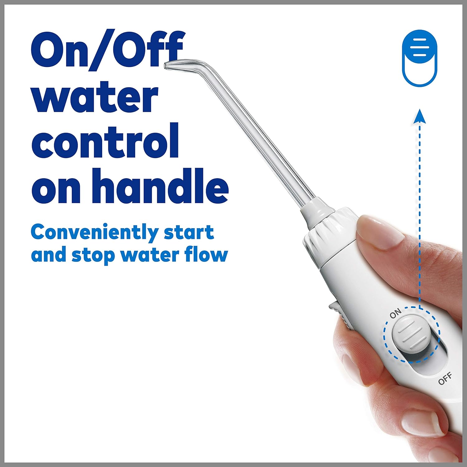 Waterpik WP-660 Water Flosser Electric Dental Countertop Professional Oral Irrigator For Teeth, Aquarius, White: Beauty