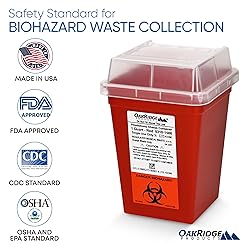 Oakridge Products Sharps Container for Home Use and