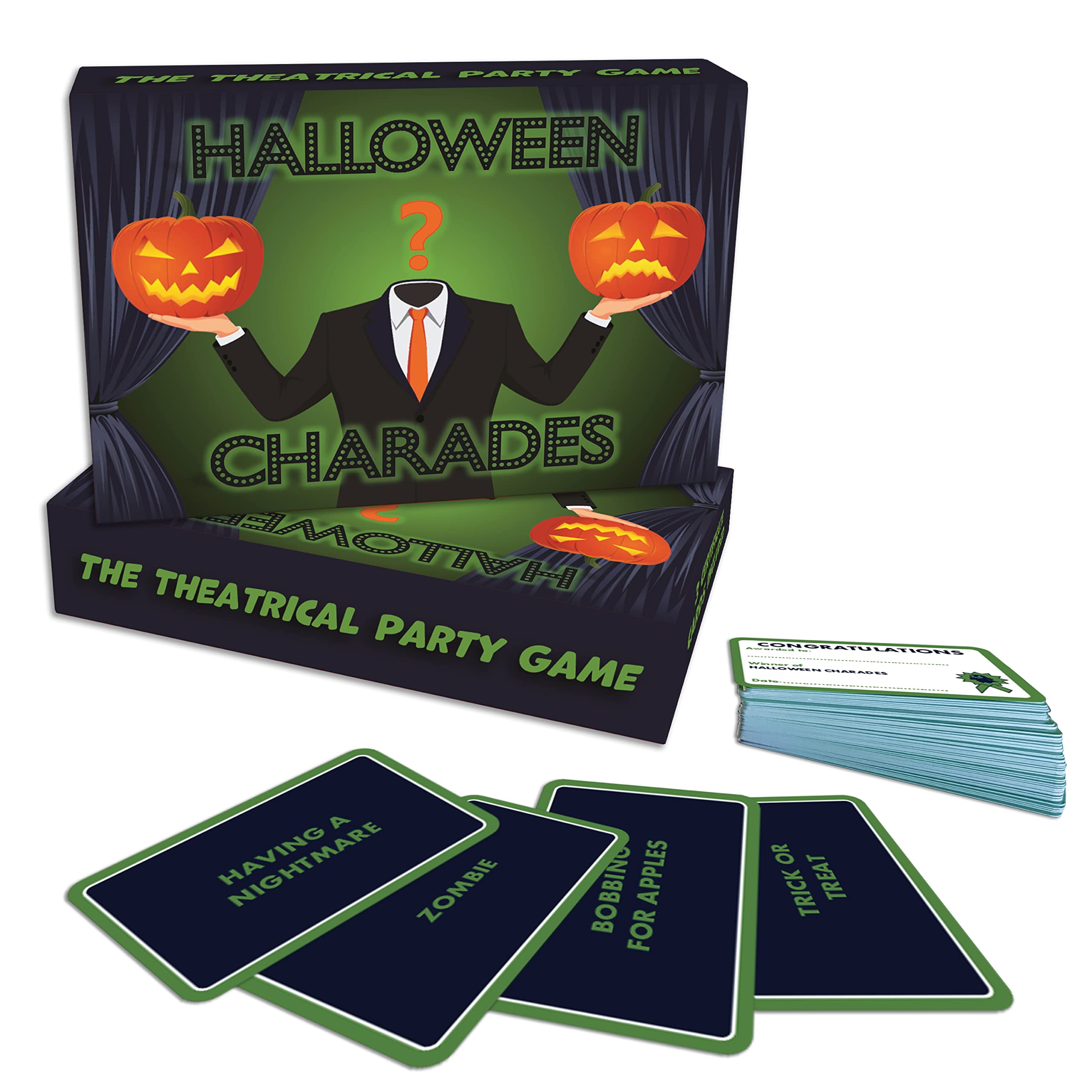 HALLOWEEN CHARADES – Unlimited Players Theatrical Fun for Halloween, Decoration, Party Supplies, Games