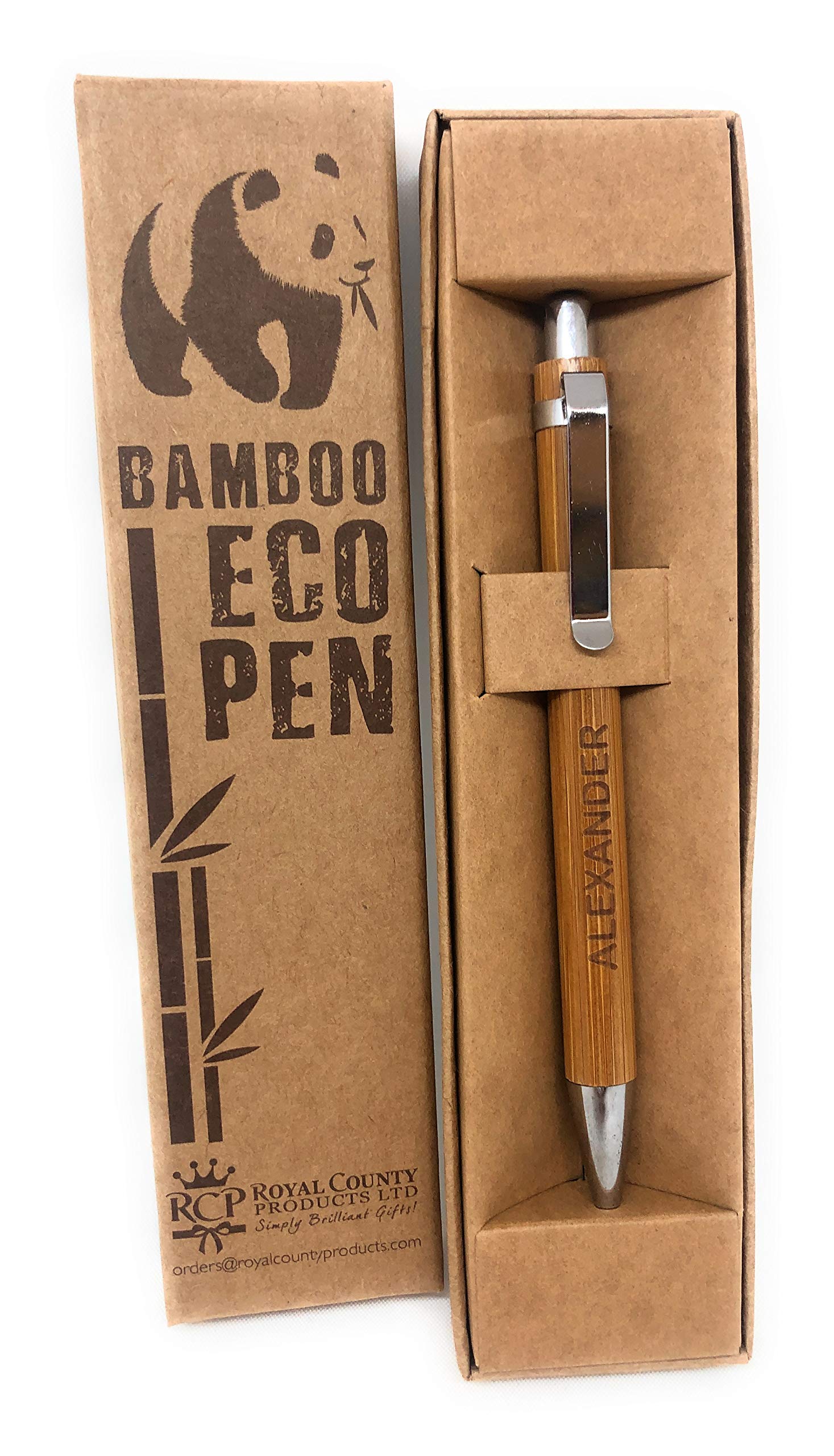 Personalised Bamboo Pens - Eco Friendly - Alexander