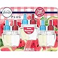 Febreze Plug In Air Freshener, Odor-Fighting Scented Oil Refill, Air Fresheners for Home and Bathroom and Kitchen, Long Lasting for Strong Odors, Sweet Watermelon Vine Scent, 0.87oz Refill, 3 Count