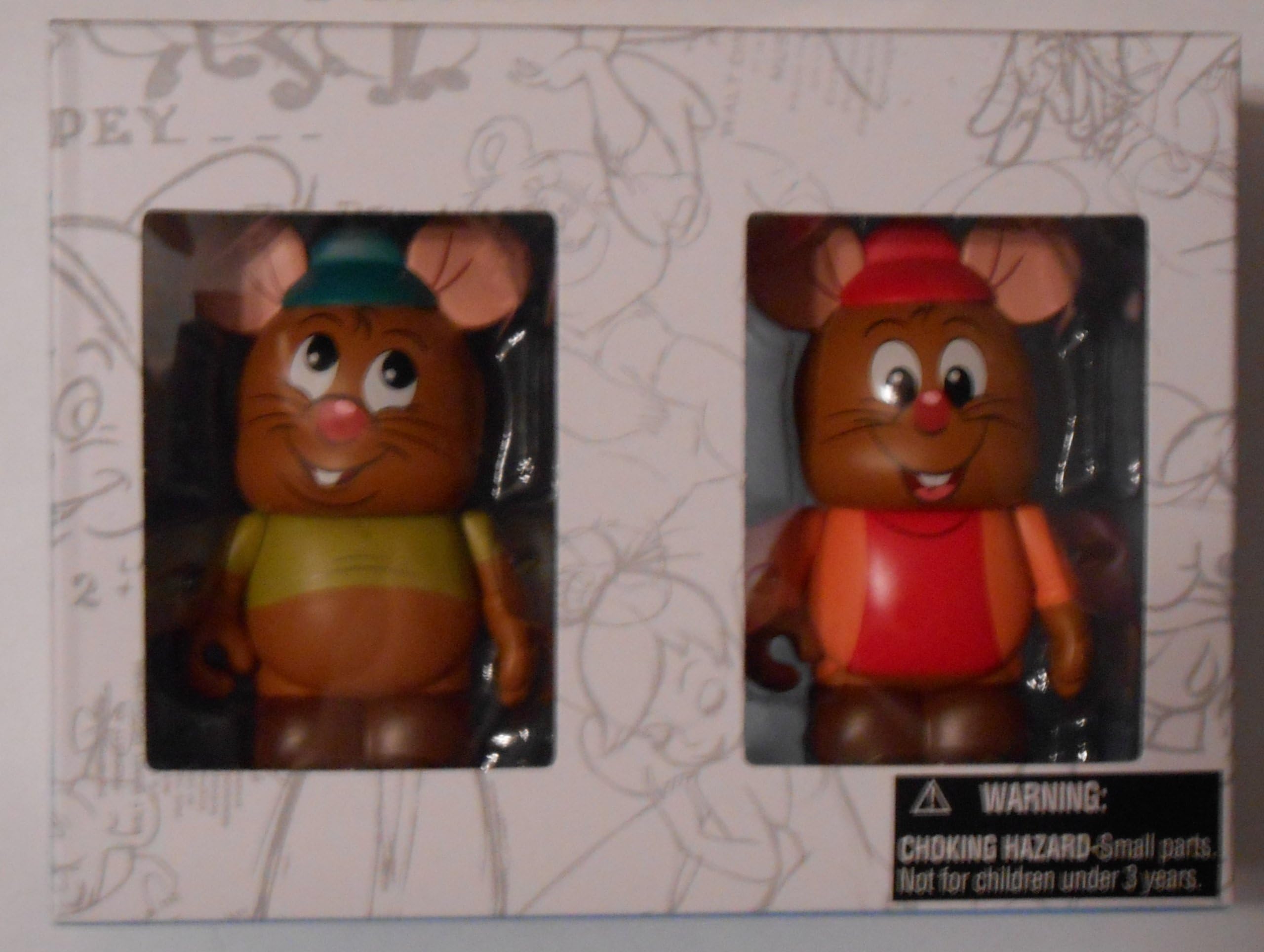 Animation Series 4 Gus and Jaques from Cinderella 2 Pack Box Set Disney Vinylmation 3" inch Figures LOOK Limited Edition