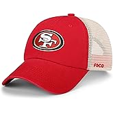 FOCO NFL Mens NFL Team Logo Casual Mesh Trucker Hat Caps