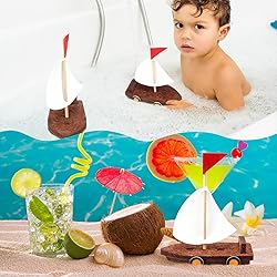 Hahafelt 24 Pack 3D Floating Ship Craft Kit, DIY