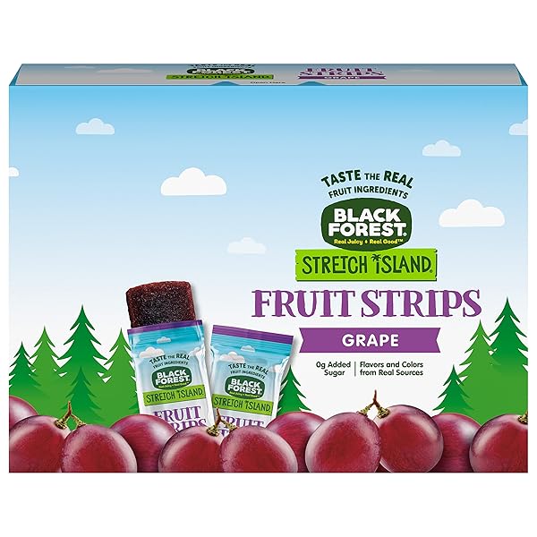BLACK FOREST STRETCH ISLAND FRUIT STRIPS, GRAPE FLAVOR,...