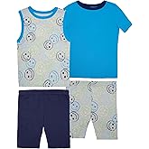 Fruit of the Loom Energize Boy's Snug Fit 4-piece Pajama Sleep Set