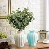 HNVNER 6 Bunches Eucalyptus Leaves Artificial Silk 60 cm Green Foliage view 3