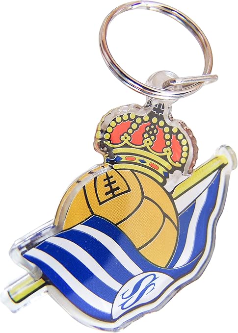 Real Sociedad Llavero Escudo Plastico Amazon Es Deportes Y Aire Libre