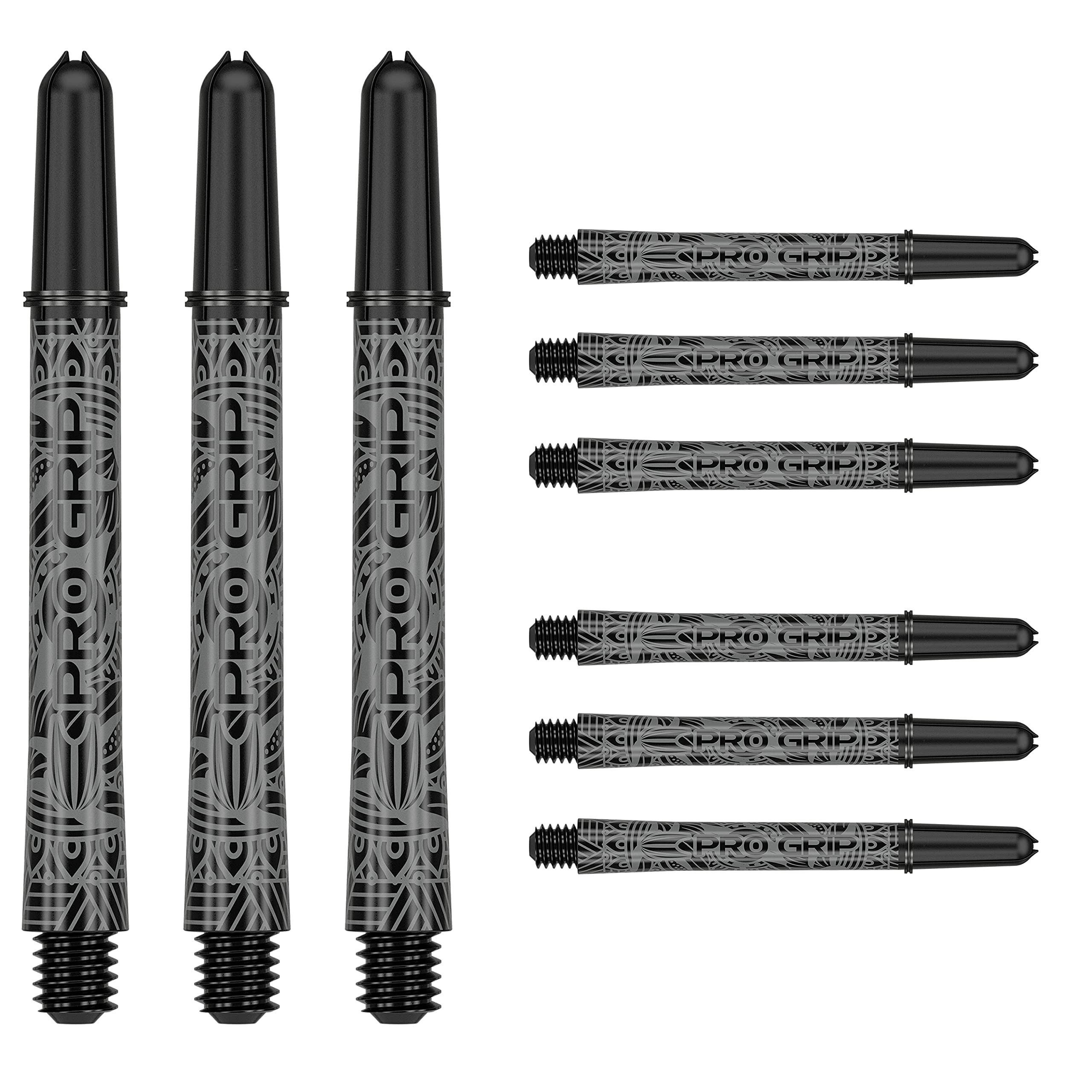 Target Darts Unisex's 3 x Ink Design Pro Grip Dart Shafts-9 in Total, Black, Medium