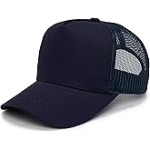 Funky Junque Mesh Trucker Hat for Men – Premium Blank Baseball Cap, Adjustable Hat for Outdoor Activities, Everyday Wear
