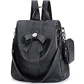 ZOCAI Backpack Purse for Women Fashion Backpack Purses PU Leather Daypacks Anti-Theft Shoulder Bag Satchel Purse