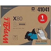 WypAll PowerClean X80 Heavy Duty Cloths, Brag Box, 152 Towels, Blue (41041) | Thick &amp; Highly Durable, Ideal for Cleaning Abrasive Surfaces, Strong Enough to be Reused