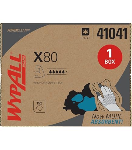 Amazon.com: WypAll 41043 X80 Wipers fIteBf with HYDROKNIT, Jumbo