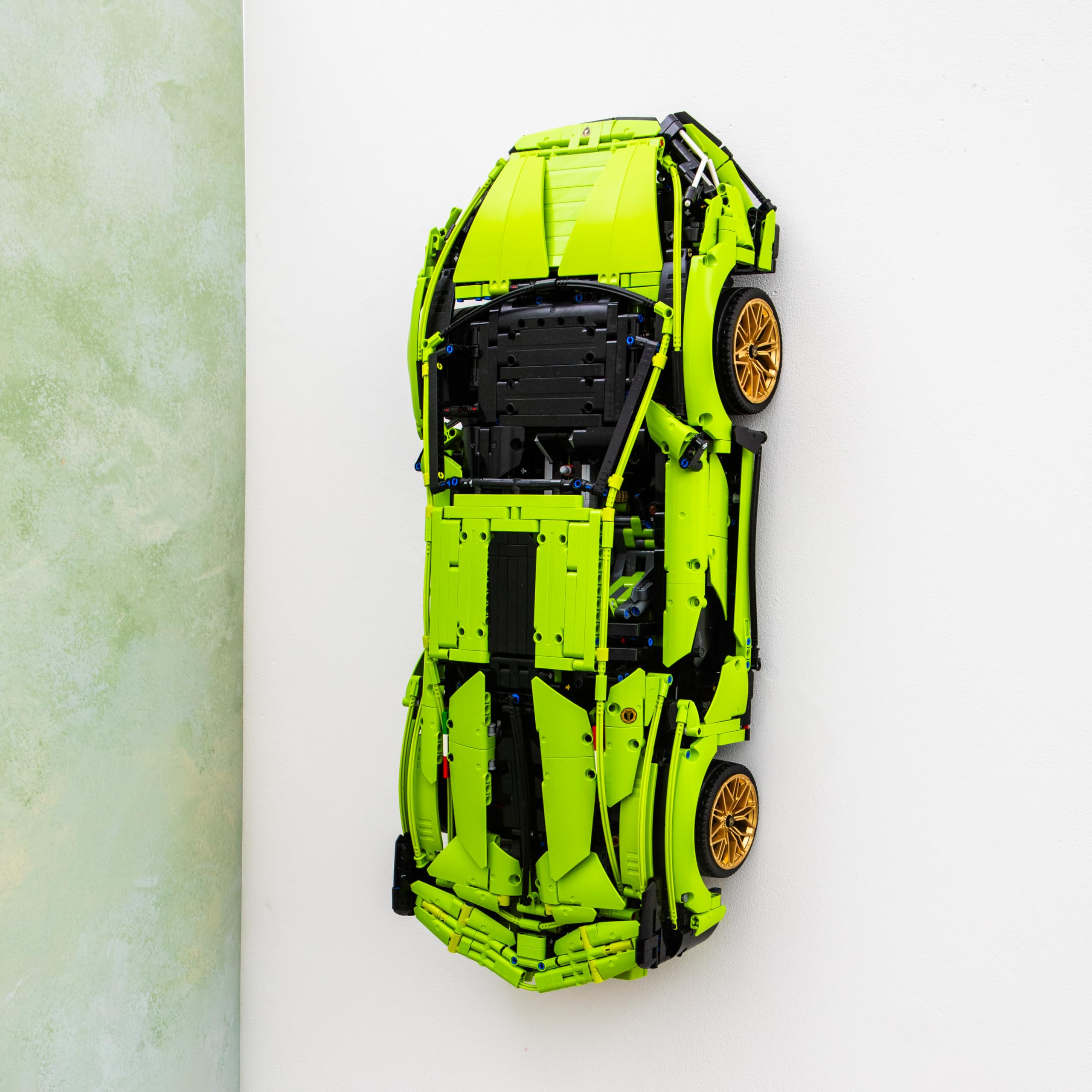 Wall Mount Display Bracket Compatible with Lamborghini Sián FKP 37 Lego Technic Model - Securely Display Your Car - Car Brick Set NOT Included - Made in The UK