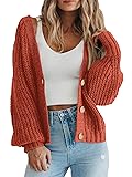 PRETTYGARDEN Women's Chunky Knit Open Front Sweater