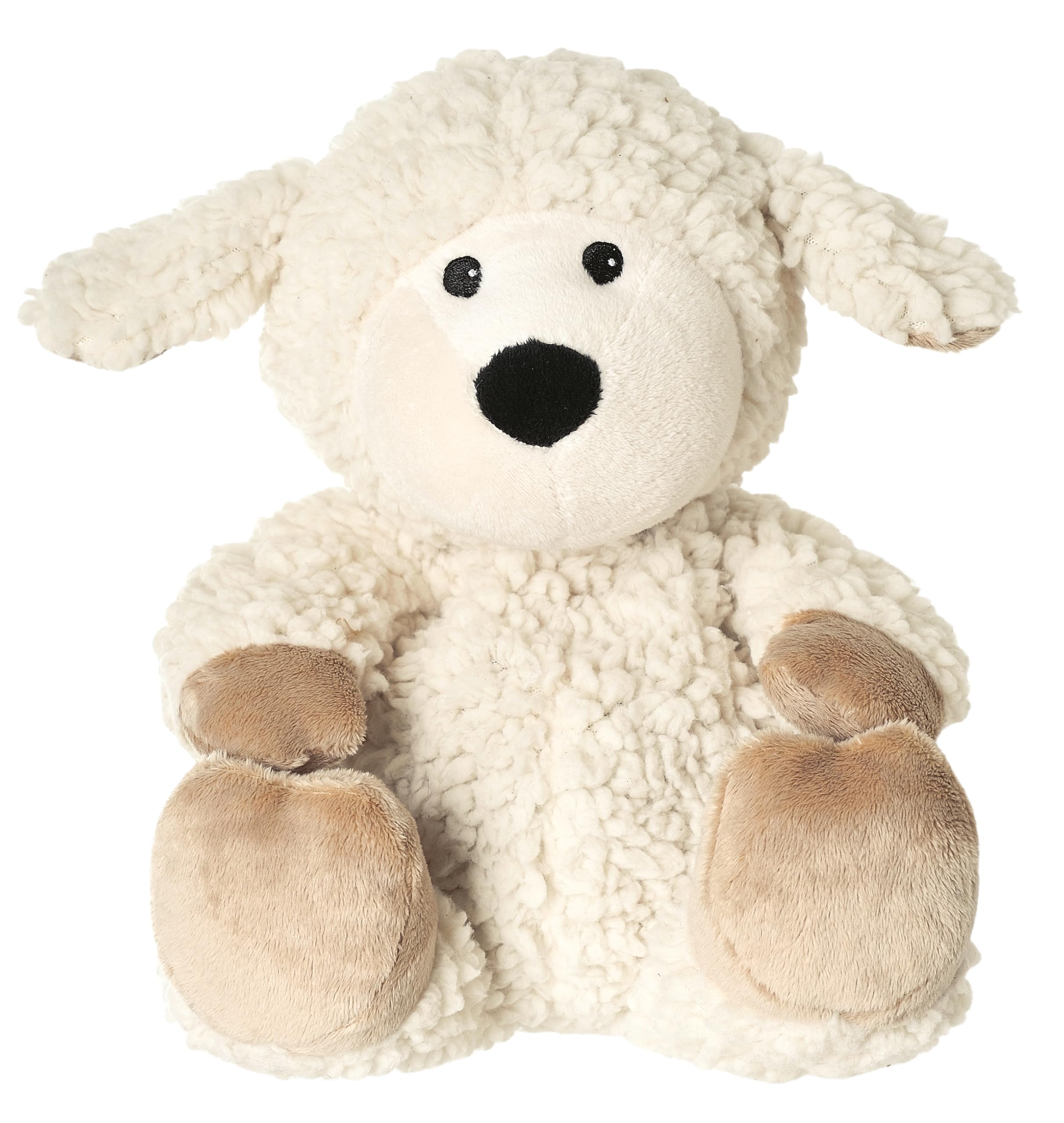 Warmies Beddy Bears Sheep Locke with Sherpa Herbal Scent Beige