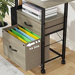 GYIIYUO 2 Drawer File Cabinet with 24'' Extended