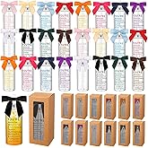 Skylety 24 Sets Valentine Employees Appreciation Gifts Bulk Valentine Day Gifts for Coworkers Inspirational Plastic Cups with Lids Straw and Bow 14oz Reusable Tumblers Thank You Gift for Team Staff