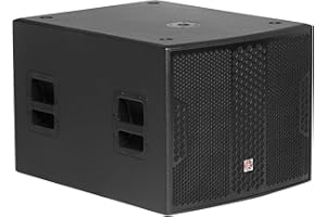 PSG AUDIO Chaos 18 Active Powered PA DJ Subwoofer Cabinet 18" inch 4000W Peak, 132db and Class-D Amplifier, 3 DSP Presets, Plywood Wood, for Church, DJ, Band, Support US Business