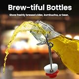 Volila 250ml Glass Bottles with Swing Tops – 6 Pack for Homebrewing view 5