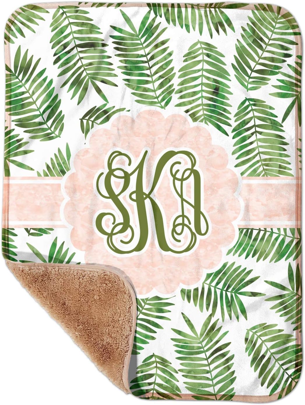 personalized sherpa baby blanket