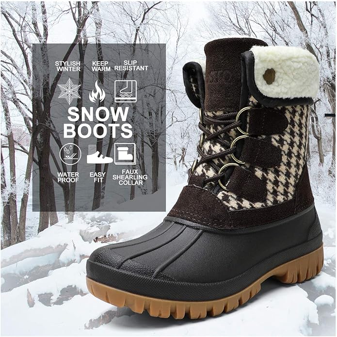 STQ Insulated Boots Weather Winter
