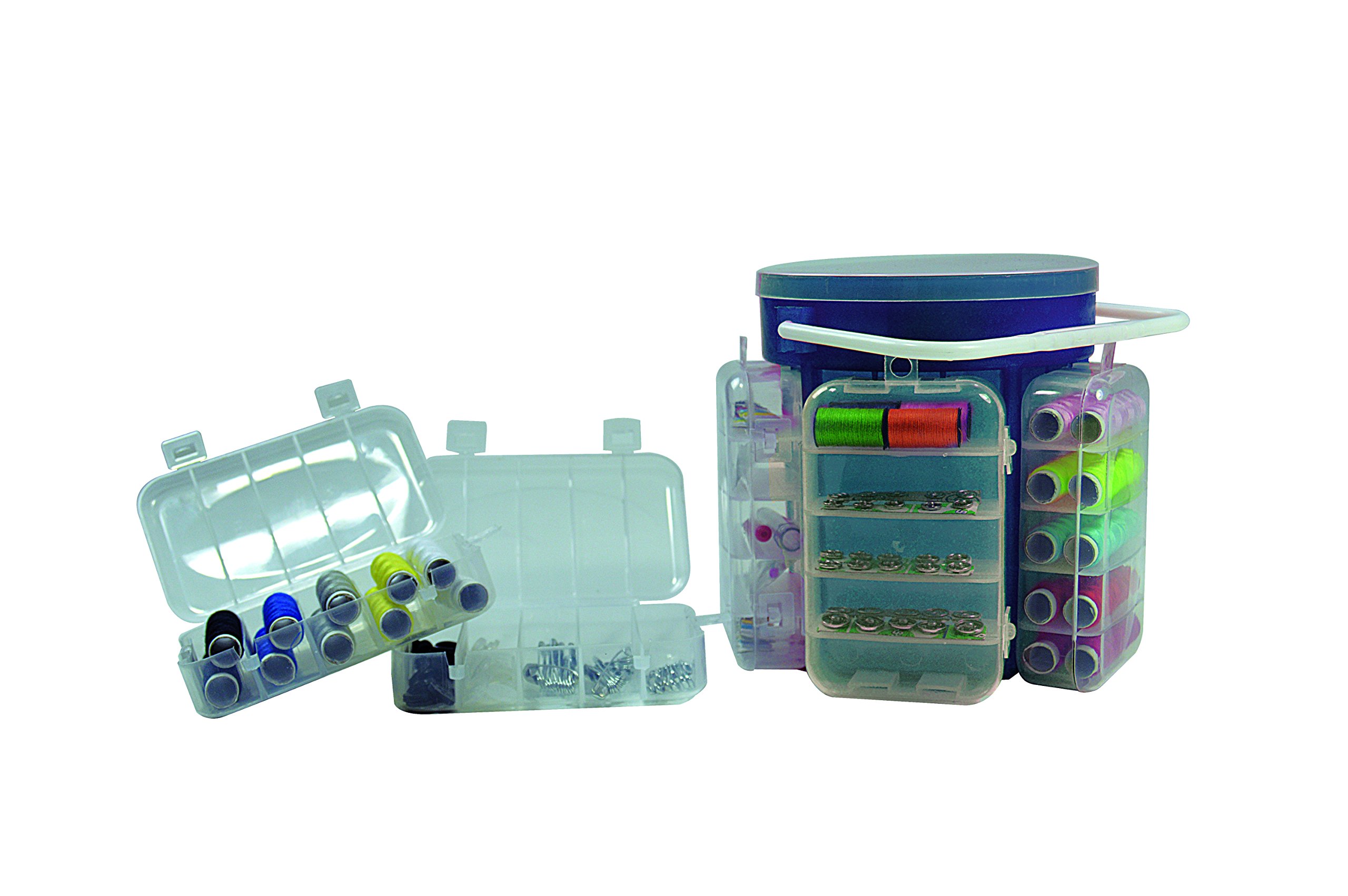 Jocca Sewing Kit,Polypropylene,Blue,16.5x16.5x15.5cm