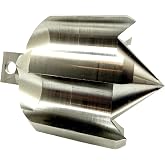 Flow Fixer Drain Cleaner Cutter Head 2-1/2", Ball, Slot, for 3" - 4" Pipes | Scrapes pipe walls and clears blockages in 3" to 4" pipes. Fits 5/8" and 3/4" slotted drain cleaning cables