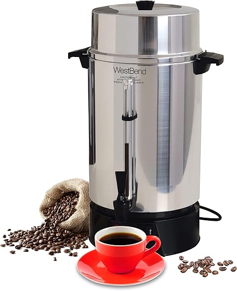 Amazon.com: West Bend 58030 - Cafetera de aluminio altamente ...