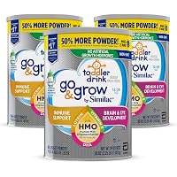 Go & Grow by Similac Non-GMO Toddler Milk-Based Drink with 2’-FL HMO for Immune Support, Powder, 36 oz, 3 Count