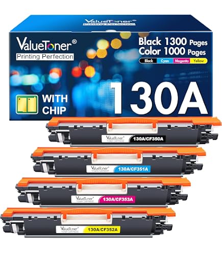LCL Remanufactured Black Toner Cartridge For HP 130A / CF350A | 1300 Page Yield | Fits HP Color LaserJet Pro M176, M177 Series