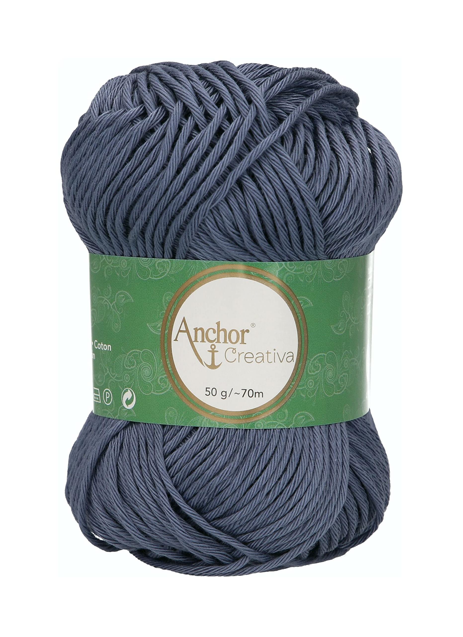 Anchor Crochet Yarn, 100% Cotton, 269, Stärke 8, 70m