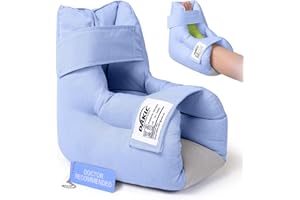DRKLC Heel Protector Cushion to Relieve Pressure from Sores and Ulcers, Adjustable Foot Pillow for Bedridden Patients Supplies, Ankle Pillow for Heel Pain Relief
