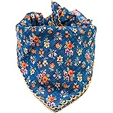 Arumary Premium Floral Bandana for Women – Soft Cotton & Viscose (Bamboo) Vintage Boho Head Scarf, Lightweight Hair Wrap