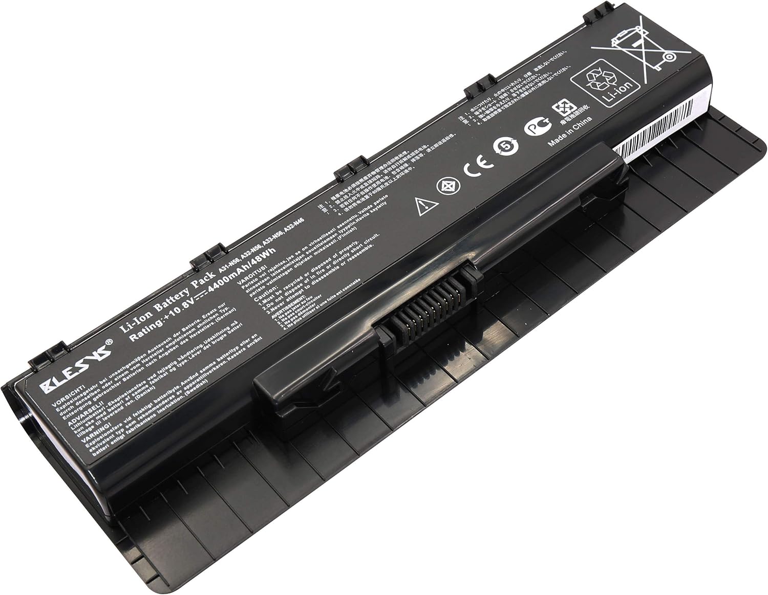 BLESYS Laptop Battery for ASUS N76 N76V N76VB N76VJ N76VM N76VZ N76VZ-DH71-CA N76VZ-DS71 N76YI361VM-SL N76YI363VZ-SL N76YI361VZ-SL Replace for ASUS A31-N56 A32-N56 A33-N56 Notebook battery - Image 3