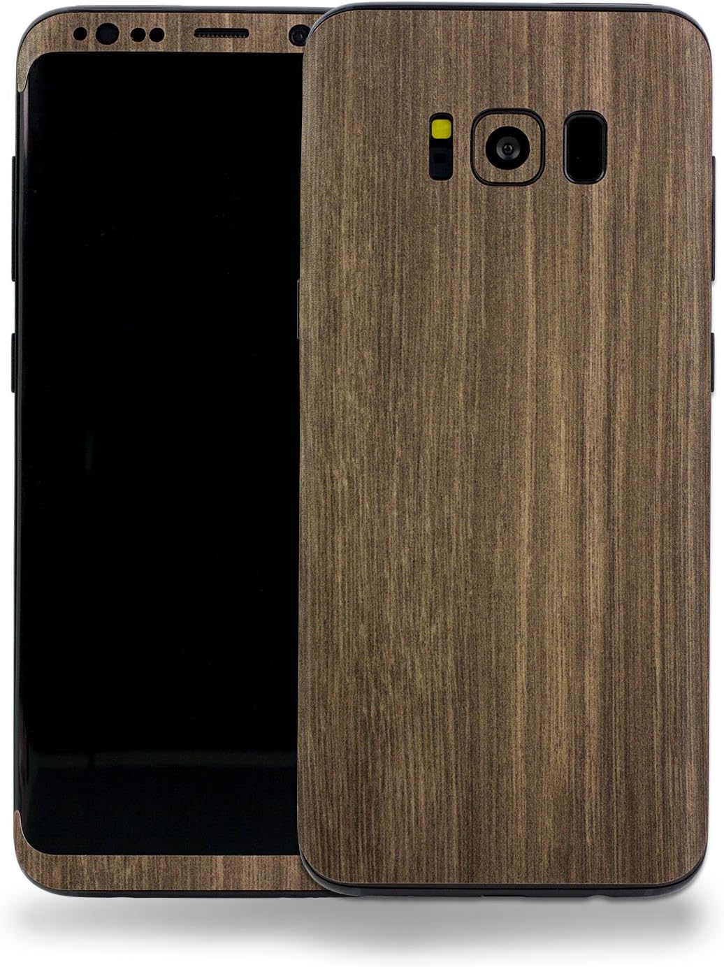 SOJITEK Samsung Galaxy S8 Brown Wood Texture Protective Vinyl Skin Decal Skins & Wraps