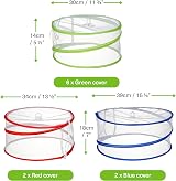 Bramble Collapsible Pop-Up Mesh Food Dome Covers 3 Sizes 10 Pack view 2