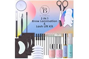 BLOOMORA Lash Lift Kit & Eyebrow Lamination Kit, 2-in-1 Solution, At-Home Brow Lamination, Beginner/Professional, Eyelash Lift, Lasts 6-8 Weeks, 15 Applications, DIY Brow & Lash Perm - BLK3