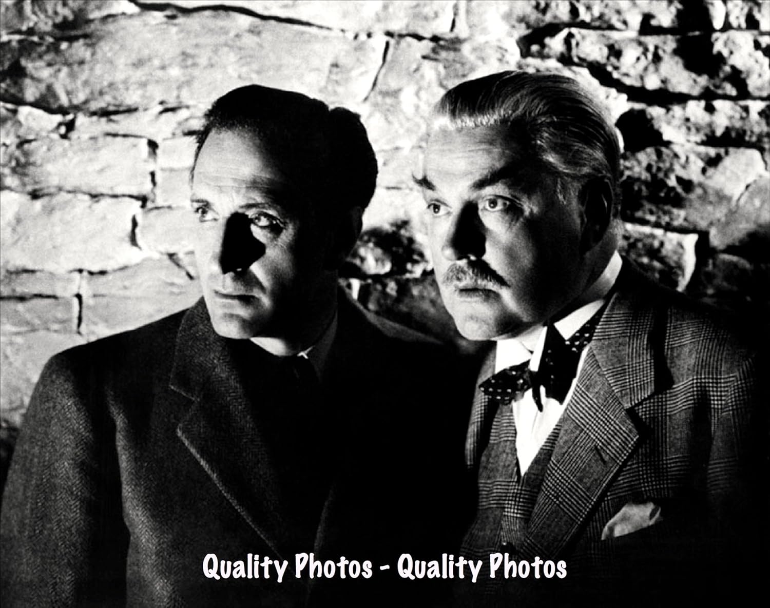 Sherlock Holmes - Basil Rathbone & Dr. Watson - Nigel Bruce 8.5x11" Photo Print On the Hunt